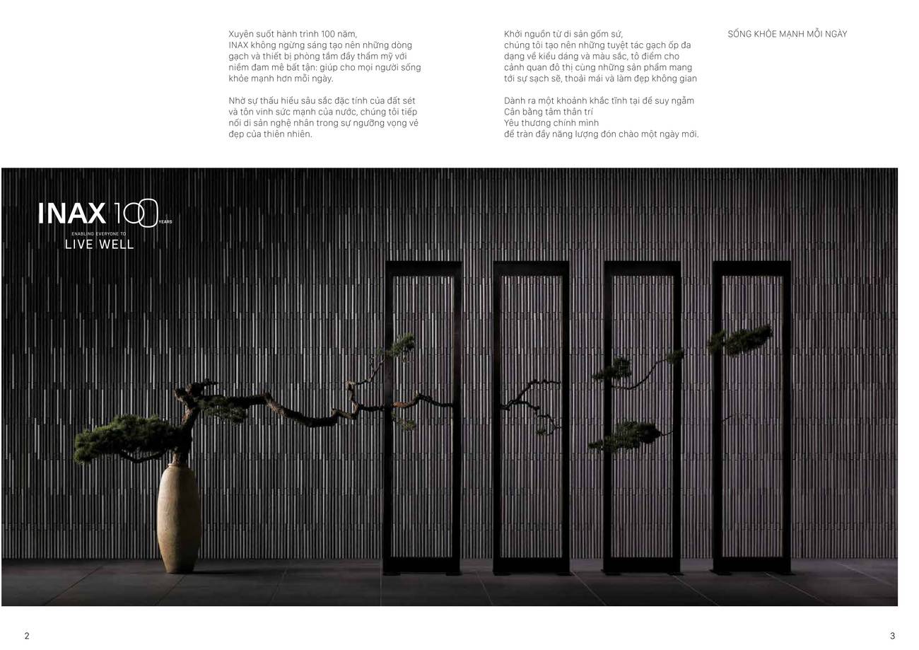 Catalogue và Bảng giá Gạch kiến trúc INAX mới nhất 2024 /Page 1